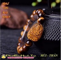 Vòng Tay  phật bản mệnh tuổi mùi ( phật bản mệnh đại nhật như lai ) Đá Tự Nhiên