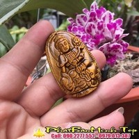 Mặt Dây Chuyền phật bản mệnh tuổi Tỵ ( phật bản mệnh phổ hiền bồ tát ) Đá tự nhiên