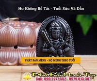 Mặt dây chuyền  phật bản mệnh tuổi sửu ( phật bản mệnh hư không tạng bồ tát ) đá tự nhiên